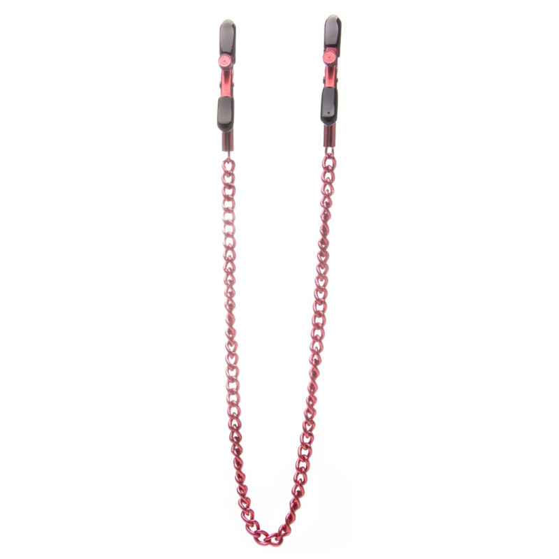 Ouch! Pince-tétons ajustables Nip Secrets Rouges